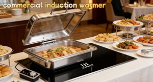 เครื่องอุ่นอาหารสำหรับร้านอาหาร บุฟเฟ่ต์ อุปกรณ์เชิงพาณิชย์ 1000W อินดักชั่น AM-BCD106 กำลังไฟสูง ให้ความร้อนแรงสำหรับการทำอาหารอย่างรวดเร็ว - Product Image 3