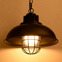 Luminaire suspendu rétro en fer forgé, style industriel rustique américain, créatif et personnalisé, pour balcon, salle à manger, bar, café