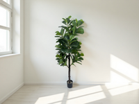 Longstar Ficus Lyrata Artificiel, Vente en Gros Usine, Plantes Rondes, Arbre de Jardin, Décoration de Paysage Extérieur