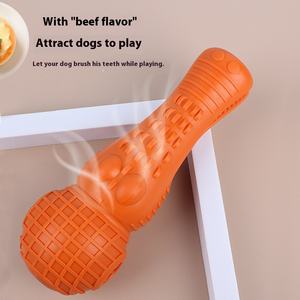 Jouets à mâcher pour animaux de compagnie, jouets en caoutchouc pour chien pour le grincement des dents, balles pour chien résistantes aux morsures, jouets crocodile avec fonction de fuite de nourriture - Product Image 6