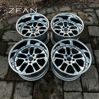 Jantes forgées ZFAN Chrome Deep Concave, finition polie, 18-22 pouces, 5x100 5x120, concaves, pour voitures de tourisme Subaru BRZ