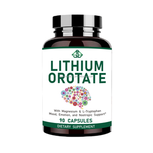 Suplemento de Minerales de Litio y Magnesio, Cápsulas de Apoyo Inmunológico y Nootrópico para Adultos - 60/120 Cápsulas por Botella, 2 Cápsulas Diarias - Product Image 1