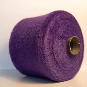 Fabricant de fils fantaisie en gros 1.3 CM 100% fil de Nylon imité fil de plumes de vison pour Machine à tricoter