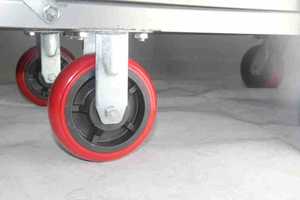 fixed fence mesh <b>trolley</b> warehouse workshop goods transport cart express logistics hauling cart wear resistant durable hand trol - Product Image 6
