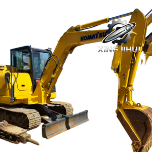 Excavatrice Komatsu 56-7 d'occasion, marque japonaise d'origine, 5 tonnes, petite excavatrice sur chenilles en caoutchouc, mini-excavatrices. - Product Image 1