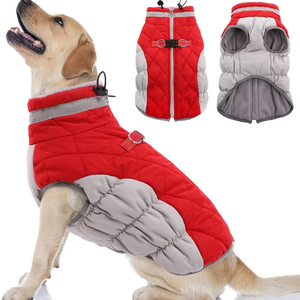 Vêtements d'hiver C076 pour chiens, résistants au vent et chauds, en coton rembourré, doublure polaire en polyester, rembourrage en duvet pour chats, protection pour Halloween - Product Image 3