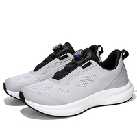 Nouvelles chaussures de course tout-terrain pour hommes à lacets avec boucle rotative, tige en maille légère, coupe large, pour l'hiver, le printemps et l'été