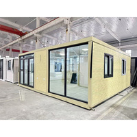 Casa Contenedor Moderna Expandible con Puerta de Acero y Ventanas de Aluminio para Uso en Centros Comerciales, Certificación ISO9001, Instalación Rápida, Color Personalizado, 3 Años de Garantía