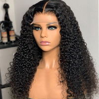 Perruque Lace Frontale 13x4 sans colle en Cheveux Humains Vierges Brésiliens Ondulés Naturels, Dentelle HD, pour Femmes Noires - Vente en Gros