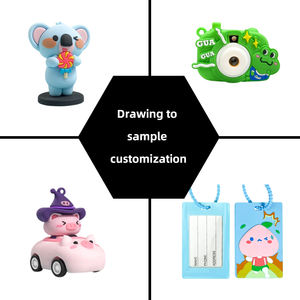 Профессионально настроить свой собственный мультипликационный персонаж с пользовательским рекламным логотипом персонажей любой формы Pvc3d мягкий силиконовый брелок - Product Image 1