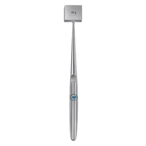 Marteau chirurgical AL Mida Instruments 40g en acier inoxydable, instrument orthopédique de classe II certifié CE AMHC-R-257, garantie 3 ans - Product Image 1