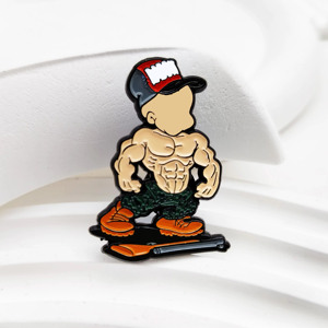 Kunshan Factory Custom Cartoon Metal Crafts <strong>Badges</strong> <strong>Make</strong> Your Own Design Anime Muscle Fitness Enthusiast Soft Enamel Pins - Product Image 5