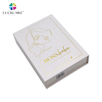 Custom Private Label a forma di libro a conchiglia bianco rigido rigido scatole di carta di cartone imballaggio scatole regalo magnetiche con coperchio