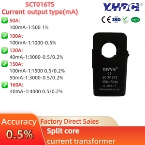Yhdc sct016ts Split-Core hiện tại biến áp 3 loại đầu ra (Điện áp/Ma/<span class=keywords><strong>1A</strong></span>) Độ chính xác 0.5% công cụ miễn phí cài đặt - Product Image 3