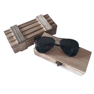 Boîte en <span class=keywords><strong>bois</strong></span> <span class=keywords><strong>de</strong></span> paulownia non finie, finition effet brûlé, pour lunettes <span class=keywords><strong>de</strong></span> soleil, bijoux et cadeaux, vente en gros - Product Image 3