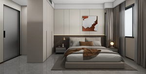 مجموعة أثاث خشبية حديثة وبسيطة متعددة الأغراض تشمل خزانة مطبخ ومكتب للأطفال وسرير وخزانة ملابس للغرفة وتخزين لغرفة المعيشة/المدرسة - Product Image 4