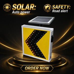 Segnale Stradale a Energia Solare con LED di Avvertimento per Parcheggio, Produzione di Fabbrica - Product Image 4