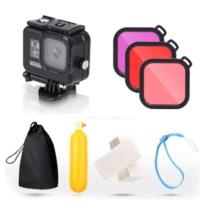 Funda protectora impermeable para <span class=keywords><strong>GoPro</strong></span> HERO8 Black, 45m, con filtros de agarre flotante Bobber - Product Image 3