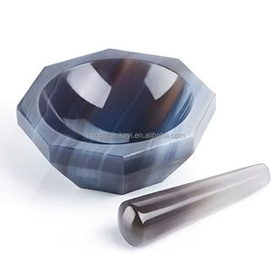 Laboratoriumkwaliteit agaat vijzel en stamper set |   Slijtvast, 40-200 mm voor precisieslijpen - Product Image 4