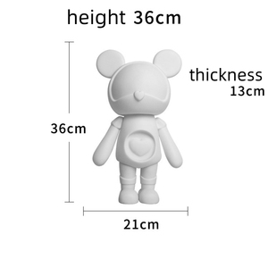 Diy Fluid Bear 400% 23cm figura de juguete en blanco Bear1000 % 75cm decorar modelo acción Anime muñeca - Product Image 3