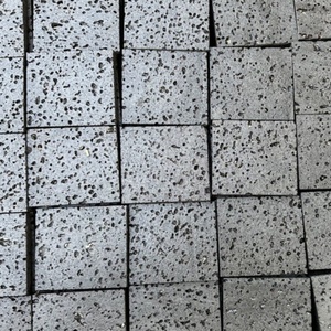 Tiras Largas de Mosaico de Roca Volcánica Negra Cuadrada para el Fondo de la Pared <span class=keywords><strong>del</strong></span> Cafetero, con un Estilo Rústico - Product Image 6