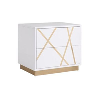 Ensemble de meubles de chambre à coucher au design nordique moderne, lit king size réglable en hauteur avec 5+ tiroirs, bois MDF peint à la laque de haute qualité
