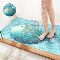 Tapis de bain en PVC de dessin animé de qualité supérieure, antidérapant, tapis de douche, tapis de toilette, imperméable, en flanelle, pour enfants, bébés, crèche, couverture complète, sécurité à domicile