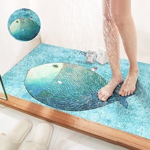 Tapis de bain en PVC de dessin animé de qualité supérieure, antidérapant, tapis de douche, tapis de toilette, imperméable, en flanelle, pour enfants, bébés, crèche, couverture complète, sécurité à domicile - Product Image 5