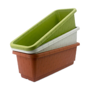 Macetas rectangulares grandes para exteriores, macetas de jardín de plástico, macetas de verduras de gran tamaño, maceta cuadrada de flores para balcón - Product Image 4