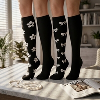 Chaussettes de compression tricotées mi-hautes pour hommes et femmes |   Soutien respirant pour la course à pied, les voyages et le quotidien |   Logo personnalisé pour le bas du corps/le corps entier ODM |