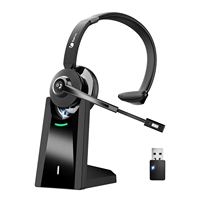 <strong>Best</strong> <strong>Selling</strong> March ENC Single Ear Wireless Trucker Headphone with Noise Cancelling Microphone Charging Base Consumer Electronics