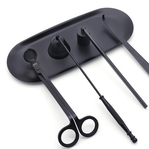 Ensemble d'accessoires pour bougies LANJO, coupe-mèche, éteignoir et dissolvant de mèche, outils d'entretien des bougies en acier inoxydable pour les amateurs de bougies parfumées - Product Image 2
