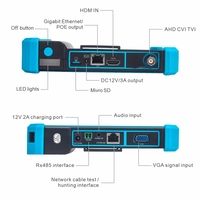 Probador de CCTV NOYAFA NF-IPC715 Todo en Uno Multifuncional 4K HD, Monitor IP HD para Cámara IPC 4K