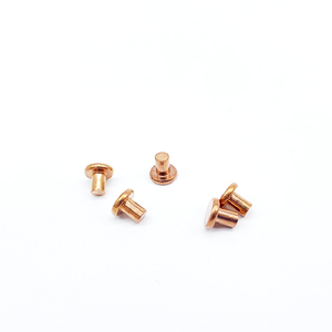 SDPSI DCT Non Standard <span class=keywords><strong>Petit</strong></span> <span class=keywords><strong>Rivet</strong></span> Solide À Tête Plate En <span class=keywords><strong>Laiton</strong></span> De Cuivre Violet De Haute Qualité - Product Image 1