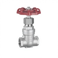 Vanne à opercule manuelle en acier inoxydable Z15W-16P, accessoires de plomberie, vanne de compteur d'eau filetée, fabriquée en Chine continentale