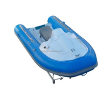 4 passagers RIB350 Jet Fiberglass V-Deep Hull Semi-Rigide PVC Rubber Boat Lake Entertainment Family Use Comes Engine Combo Set