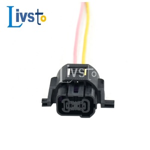 Autoteile IP67-zertifizierter Wasserdichter Steckverbinder mit Reinkupferleiter, <span class=keywords><strong>2</strong></span>-poliger Gummi-Elektronikstecker für Auto und Haushaltsgeräte - Product Image 2