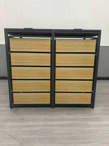 صندوق لـ 2 سلة عجلات مع لتر لكل منهما ، لون أنثراسايت وحبيبات الخشب في ملاهي بن عجلات - Product Image 2