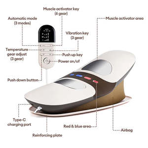 Masajeador Lumbar Inteligente JMK, Dispositivo Eléctrico de Tracción Lumbar, Ajustable, Inflable, con Vibración y EMS para Masaje de Cintura y Espalda - Product Image 6