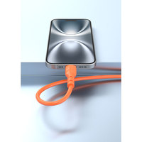 Câble USB-C multifonction de qualité supérieure, ligne Fishbone 6A, charge rapide, Type-C vers Type-C, fil de cuivre pur, origine PK