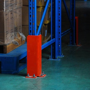 Protector vertical de acero en forma de <span class=keywords><strong>U</strong></span>, Protector de columna de protección de esquina para estanterías de palés - Product Image 5
