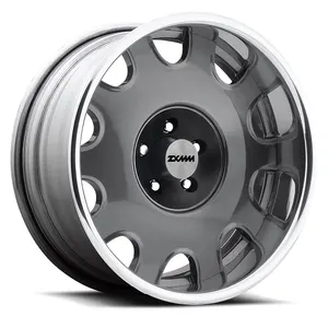 ZXMM customize 2 piece forged deep dish lip 20 22 24 26 28 inch alloy rims 5x130 5x120 passenger car wheels for luxury car