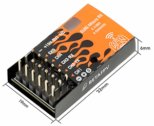 ตัวรับสัญญาณ BETAFPV ELRS Micro 2.4GHz <span class=keywords><strong>5CH</strong></span> V2.0 PWM/CRSF รองรับแรงดันไฟฟ้า 5V~9V ระยะไกล ความหน่วงต่ำ สำหรับเครื่องบินบังคับวิทยุแบบปีกตรึง รถบังคับ เรือบังคับ FPV UAV - Product Image 3