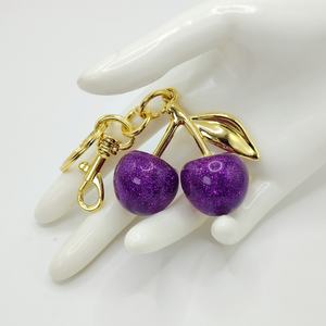 Porte-clés pendentif élégant en forme de cerise pour sacs <span class=keywords><strong>Coach</strong></span>, accessoire de sacs à main et sacs à bandoulière décoratifs de haute qualité 2025 - Product Image 6