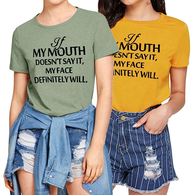 Plus Size Womens Sarcastic Sayings T Shirts 5XL Cute Tops Novelty Clothes Funny Humorous Tee Shirt