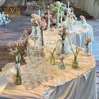 Nouvelle décoration de mariage : Support de fleurs en fer rond en forme de S pour table de dessert, idéal pour l'aménagement de lieux de mariage en extérieur