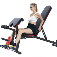 Équipement de fitness TOPTONS, banc de musculation réglable pour entraînement en intérieur, inclinable et inclinable en sens inverse, en vente