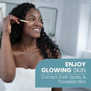 Siero idratante viso acido ialuronico curcuma blu Peptide di rame soluzione sbiancante OEM siero di vitamina C - Product Image 4