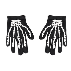 Guantes de esqueleto de Halloween para adultos Accesorios de disfraces de Halloween Cosplay de dedo completo - Product Image 3