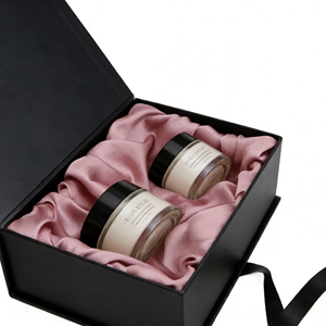 Wholesale Skincare Face Cream Magnetic Folding <b>Gift</b> Box Luxury Custom Logo Cosmetic Paper Box With <b>Ribbon</b> - Product Image 6